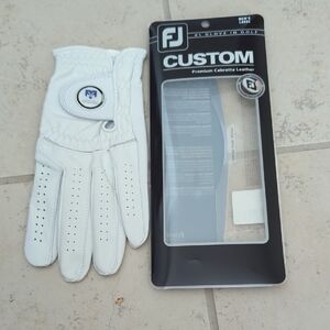 FootJoy Custom Premium Leather Glove in White